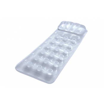 Dmuchany Materac plażowy Srebrny metalik 188x71cm BESTWAY + Zestaw naprawczy